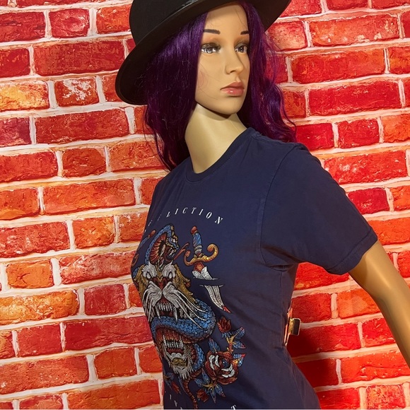 Affliction Women’s Rhinestone T-Shirt - Picture 2 of 8